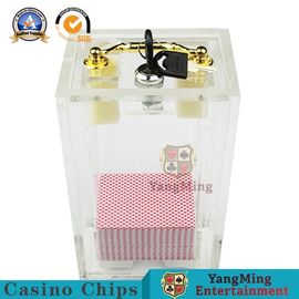 kaufen Acrylmetallverschluss-Ausschuss-Halter-Bakkarat Dragon Tiger Gambling Table Games Playing kardiert Fördermaschine für 8 Plattformen Online-Herstellung