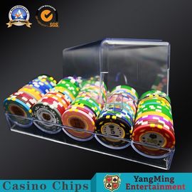 kaufen 40mm Schürhaken Chips Case 5 rudert 100 PCS Acrylfloss-Spieltisch Chips Holder des freien Raumes Online-Herstellung