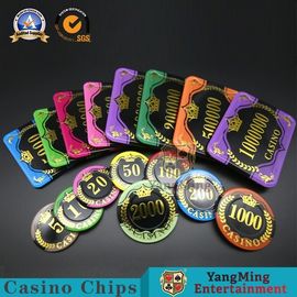 kaufen Spielende RFID-Code-Quadrat-Pokerchips/personifizierten Rechteck-UV- 12g Kasino Acryl-Chips Set Online-Herstellung