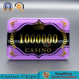 kaufen Acryl- bronzierende Kasino-Pokerchips UV-Mark Security Code High - transparent Online-Herstellung