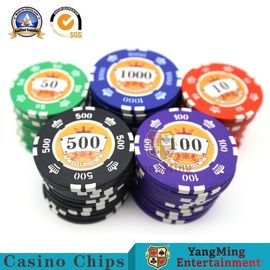 kaufen Kern-spielendes Schürhaken-Chip Set With Sticker Numbers-Rundschreiben des Eisen-14g Online-Herstellung