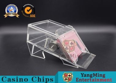 kaufen Voller klarer Eisen-Kern 7mm Thinkness zwei Plattform-Kasino-Schürhaken-Händler-Spielkarte Shuffer Online-Herstellung