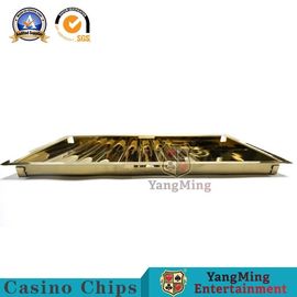kaufen Leichtgewichtler 7 rudert Metallverschluss-Kasino Chip Box Titanium Yellow Bright Online-Herstellung