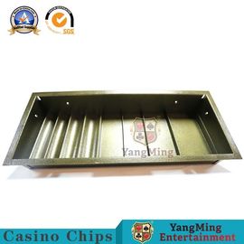 kaufen Metallfarbsicherheitsschloss-Kasino Chip Tray Set Float Poker Table Chip Tray Inserts Online-Herstellung