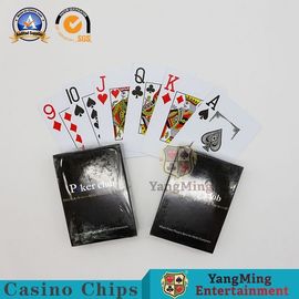 kaufen Texas Poker Club Playing Cards/wasserdichte Plastikgroßdruck-Spieltisch-Karten Online-Herstellung