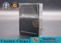 Texas Poker Club Playing Cards / Waterproof Plastic Large Print Gambling Table Cards