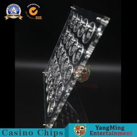 kaufen 40mm Durchmesser-Schaukasten-Kasino Chips Acrylic Horizontal Section Carrier verdickte raffiniertes 20pcs Online-Herstellung