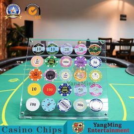 kaufen Plastikroulettetisch Schürhaken-Chips Display Board Acrylics 20pcs ringsum Chips Carrier Online-Herstellung