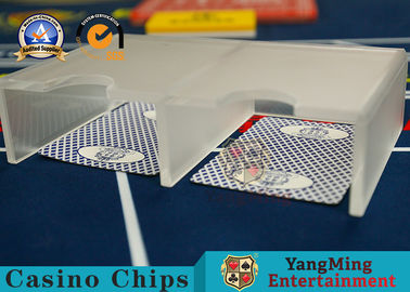 kaufen Doppel- offener lichtdurchlässiger Matte Casino Table Accessories Acrylic 1-2 Plattform-Spielkarten knöpfen Online-Herstellung