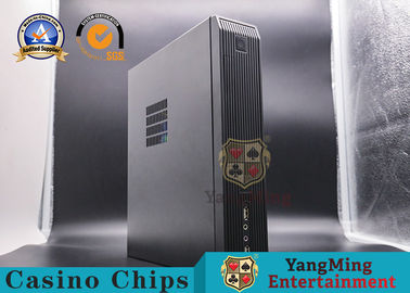 kaufen Schwarze Fahrgestelle der Metallbakkarat-spielenden System-Mini Desktop Computer Host With plus Stromversorgungs-Satz Online-Herstellung
