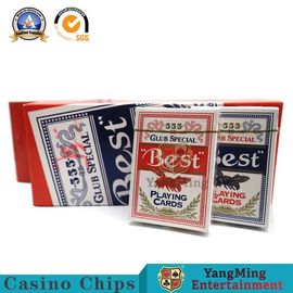 kaufen Inländische des Kasino-280g Druck-Größe 88*63mm Spielkarte-der Gewohnheits-zwei der Farbecmyk Online-Herstellung