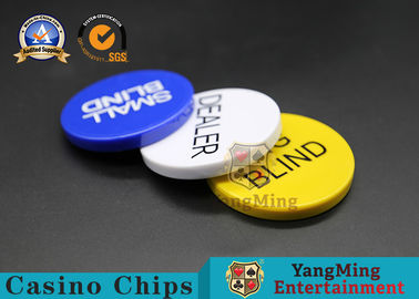 kaufen 50*6mm Kasino-Spiel-Zusatz-Texas-Schürhaken Vip-Verein-Händler-große blinde kleine Knopf-Kasino-Tabelle eingeweiht Online-Herstellung