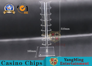 kaufen transparenter Acrylsauerkasten der Pokerchip-16pcs Online-Herstellung