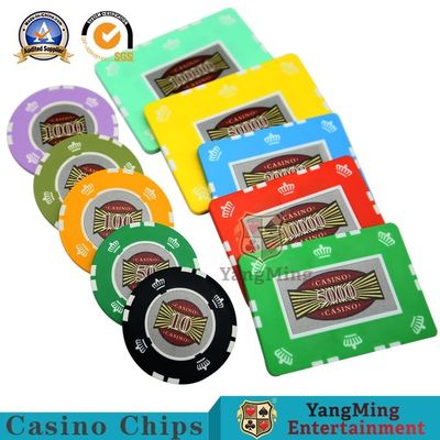 kaufen Spielclub-Kasino-Schürhaken-Chipset ABS Clay Plastic Metal Core Online-Herstellung