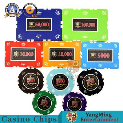 kaufen 25g 760 PC Clay Frosted Sticker Casino Poker Chip Set Online-Herstellung