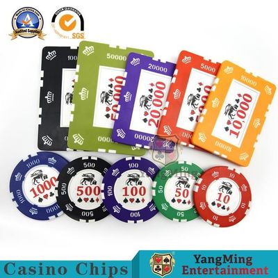 kaufen Kern-Clay Poker Chip Set Frosted-Aufkleber Texas des Eisen-760Pcs Online-Herstellung
