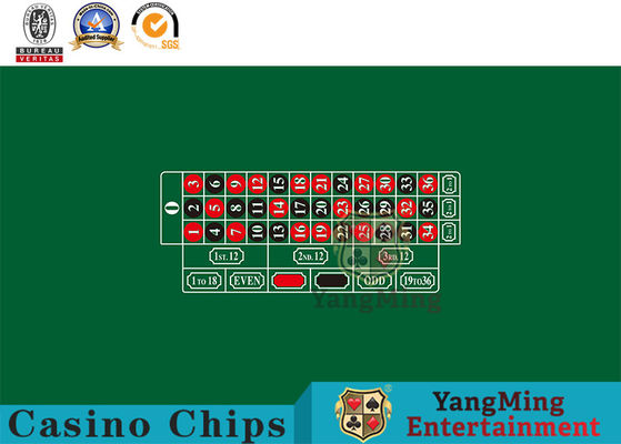 kaufen Amerikanische einzelne 0 grüne Farbnorm-Roulette-spielende Schürhaken-Chip Table Tablecloth Waterproof Layout-Stützgewohnheit Online-Herstellung