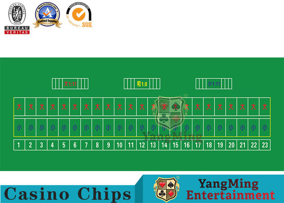 kaufen 23 Spieler-ovales Bakkarat Texas Game Casino Table Layout Online-Herstellung