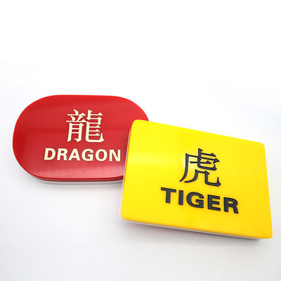 kaufen Hoher transparenter Acrylkundengebundener Bakkarat-Dragon Tiger Commission-Free Engraving Positioning Plate-Plastikhändler Online-Herstellung