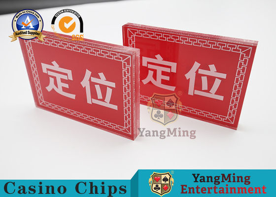 kaufen Engagiertes Positionierungskasino-Spiel-Zusatz-Siebdruck-transparentes Acryl Online-Herstellung