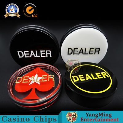 kaufen Hohe transparente rote Herz-schnitzende Händler-Knopf-Code-acrylsauerkarte Texas Hold sie Berufsspiel ringsum die Positionierung Online-Herstellung