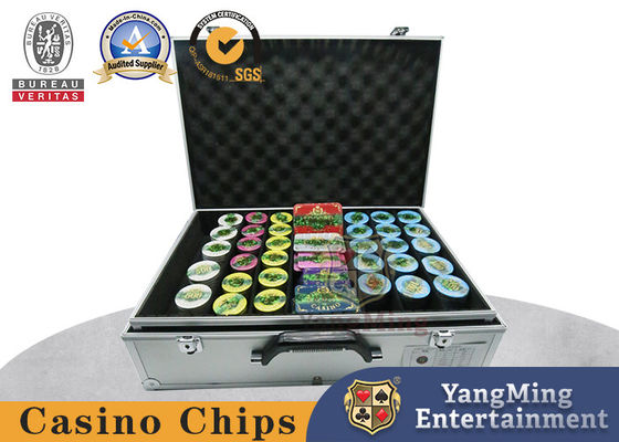 kaufen Acryldrei Kombinations-Schürhaken-Gesellschaftsspiel-Chips Schicht-Golddes stempelnchipset-760 Online-Herstellung