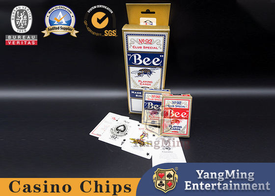 kaufen ursprüngliches Kasino-Spielkarte-Kundenbezogenheits-Logo Satz 310gsm Blackcore 92 Online-Herstellung