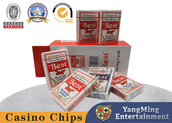 kaufen blaues 280gsm Hülsenpapierspielkarte das Kasino-Schürhaken-Gesellschaftsspiel-Karten-Farbkasten-Verpacken Online-Herstellung