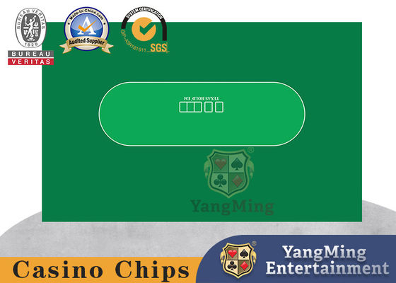 kaufen Ovale wortlose Druckkundenspezifische Texas Holdem Poker Felt Casino Tischdecke Esign Online-Herstellung