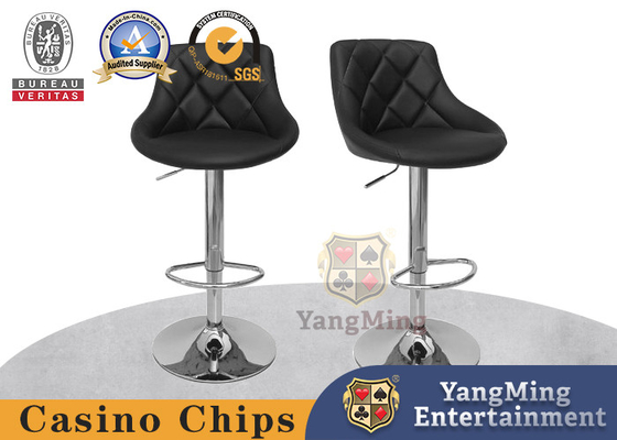 kaufen Edelstahl Chassis Leder Hotel kundenspezifisch angefertigter Lifting Rotating Bar Chair Gaming Tischstuhl Online-Herstellung