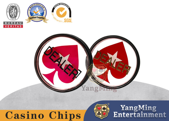kaufen Doppelseitig geschnitzte transparente Acryl-Schaltfläche für Texas Hold'em-Poker-Tische Online-Herstellung