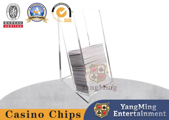 kaufen Acryl 8 Pair Verlassene Kartenschachtel Texas Hold'Em Baccarat Poker Design Spieltischstand Online-Herstellung