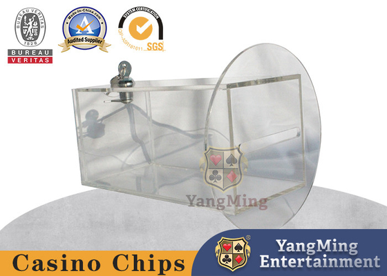 kaufen Bakkarat Texas Poker Table Customized Acrylic schloss Ausschuss-Spitzen-Bargeld-Kasten zu Online-Herstellung