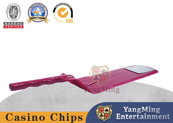 kaufen Bakkarat-Roulettetisch-Spiel Countertop-Rose Red Acrylic Card Shovel-Zusätze Online-Herstellung