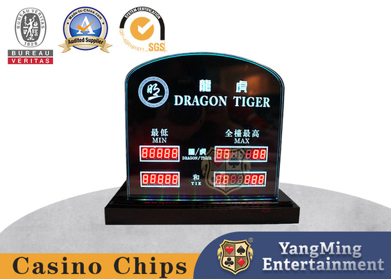 kaufen Gravierter Guss-Niu Niu Dragon Tiger Poker Chip Display-Kasten LED Online-Herstellung