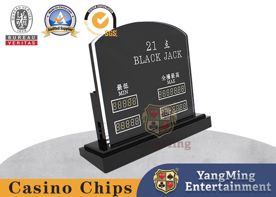 kaufen Importiertes Acryl schnitzte schwarzen Jack Casino Gambling Chips Online-Herstellung