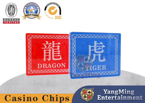 kaufen Rechteckige 2 Dragon Tiger Dealer Texas Hold'Em Poker Tisch Accessoires angepasst Online-Herstellung