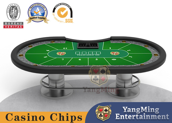 kaufen Ovale Metallscheibe-Texas Fireproof Board Game Poker-Tabelle BV-Bescheinigung Online-Herstellung