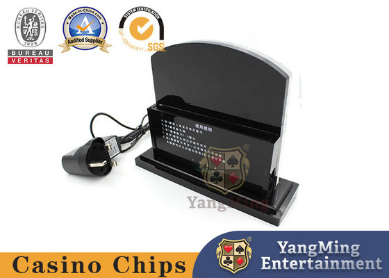 ABS Dragon Tiger Limit Sign And Pokers Table Limited rotes elektronisches Wetten des Karten-Kasino-Schürhaken-Gesellschaftsspiel-LED
