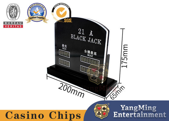 Farblicht-Anzeige elektronischen schwarzen Jack Poker Table Bet Limit-Zeichen-Acryl-LED