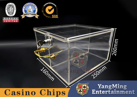 Acrylverschluß Chip Box Fully Transparent Poker Chip Card Handle Gift Box