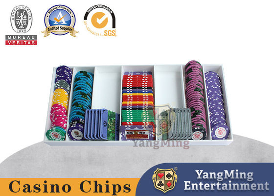 Baccarat Weiße Plastikplatte Casino Poker Tischspiel Acryl Chip Münzbox
