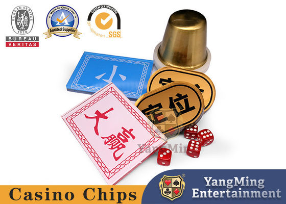 Rot und Blau Vorder- und Rückseite Druckgröße Positionierung Knopf Casino Poker Tischspiel Anpassung