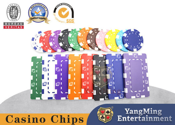 11.5g brandneue mehrfarbige Chips ABS Plastik Texas Baccarat Casino angepasst