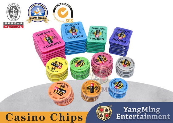 New Custom Casino Chip ABS Acrylic Three Layer Chip Poker Chip Set With 760 Chip Carriers