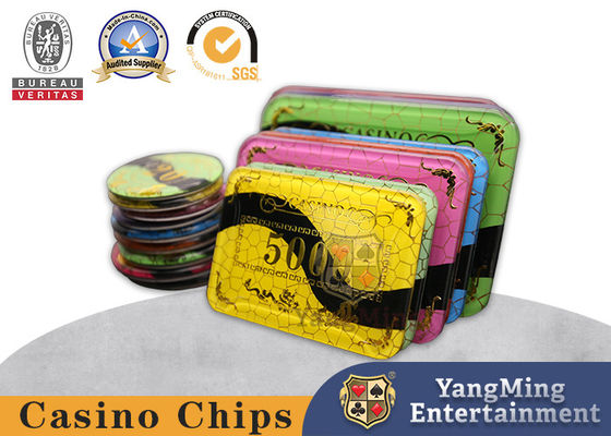 Baccarat Chip Währung, Acryl Hot Stamping Kristall Poker Tisch Spiel Chips können angepasst werden