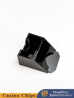 Schwarz 1-2 Paare Poker Kartenhändler, Black Jack Baccarat Acryl Kartenhändler Schuh