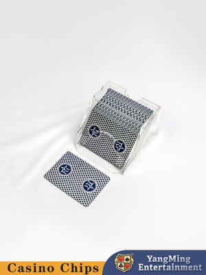 Volltransparenter 2-Pack Poker-Dealer Akryl-Black Jack-Tischkartenhändler
