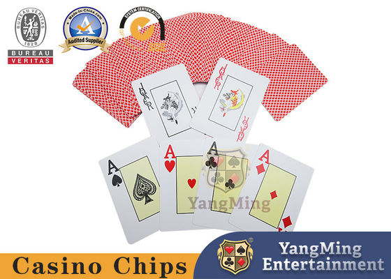 Texas Hold'em-Tisch PVC-Plastikplatte Großschriftdruck Wasserdicht Rot Blau