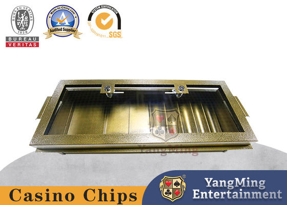 Baccarat-Casino Einfach-Schiff-Box, Metall-Eisen-Gürtel Schloss, Chip-Code-Disk